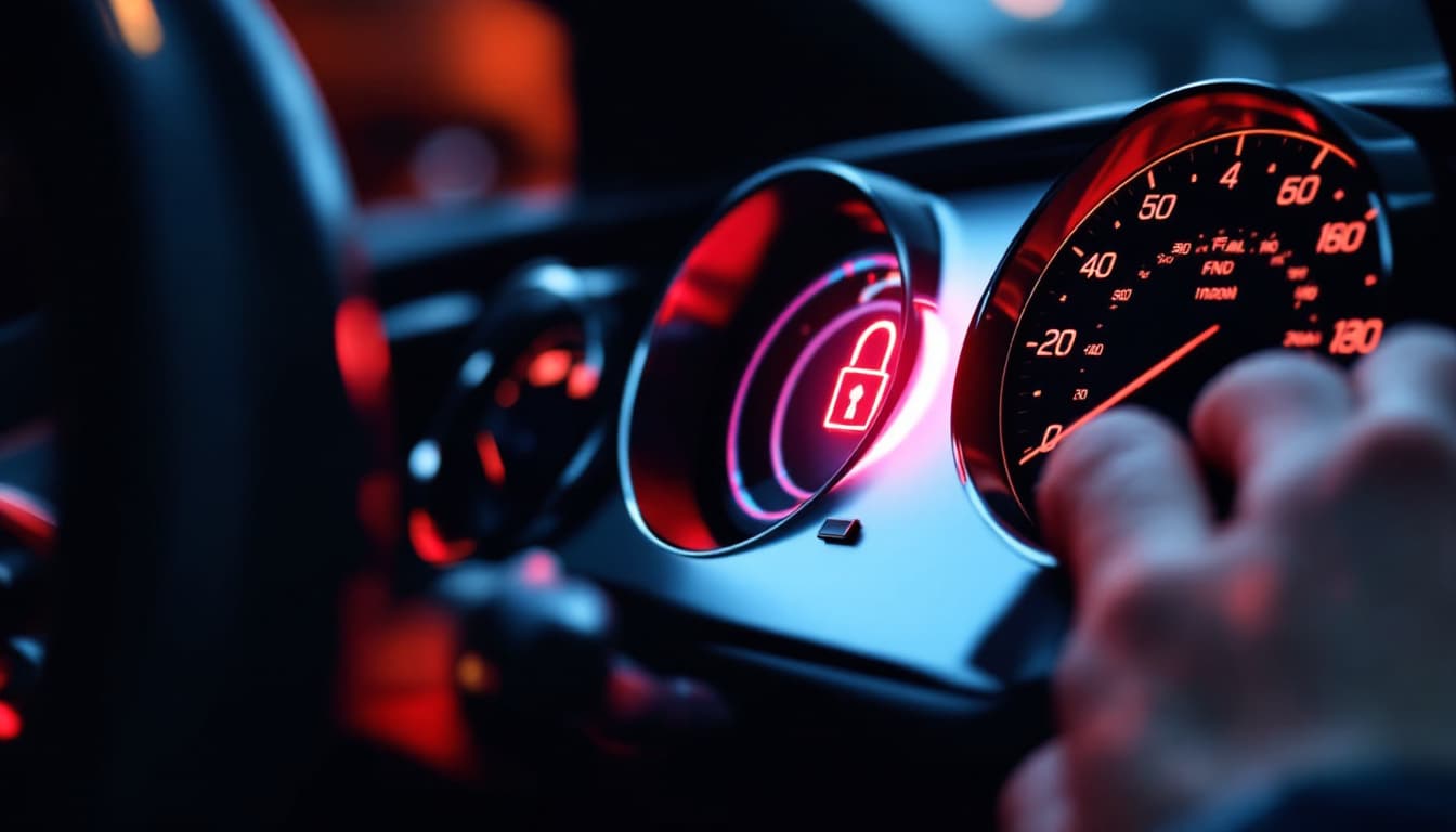 dashboard security warning light during an immobilizer reset in Southlake TX